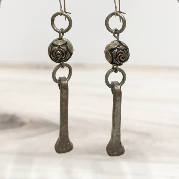 • Artisan • Nail Bead Earrings - Picture 2 of 4